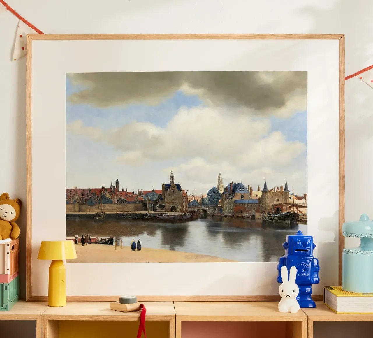 Johannes Vermeer’s View of Delft (ca. 1660–1661) carta hahnemühle da Venus Art