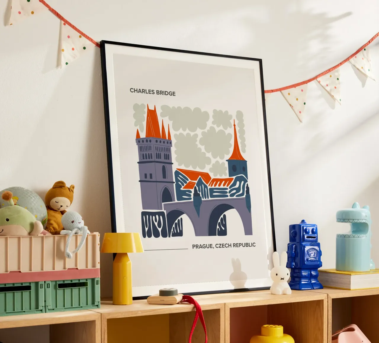 Ponte Carlo, Praga, Repubblica Ceca, poster da Peaches Art Prints