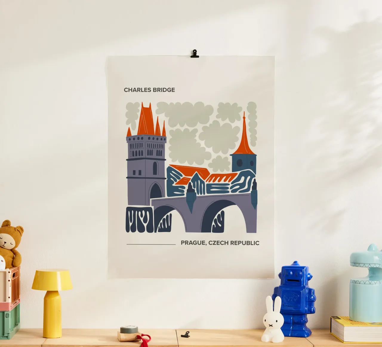 Ponte Carlo, Praga, Repubblica Ceca, poster da Peaches Art Prints