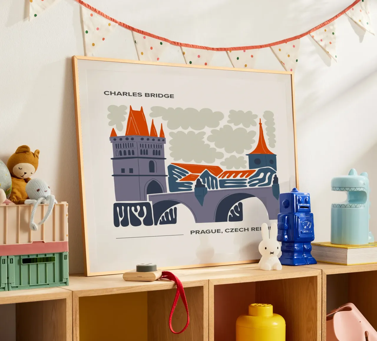Ponte Carlo, Praga, Repubblica Ceca, poster da Peaches Art Prints