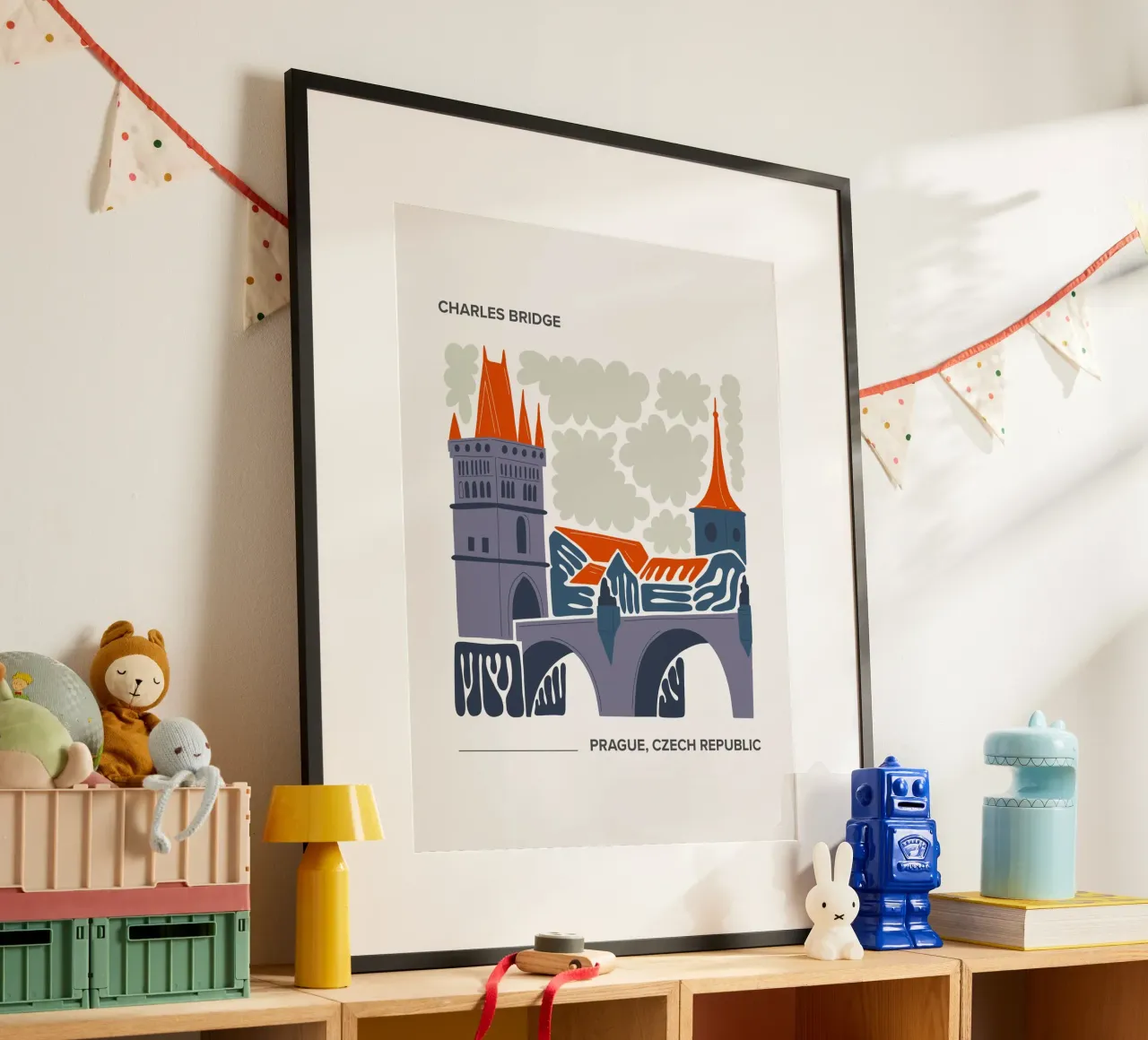 Ponte Carlo, Praga, Repubblica Ceca, poster da Peaches Art Prints