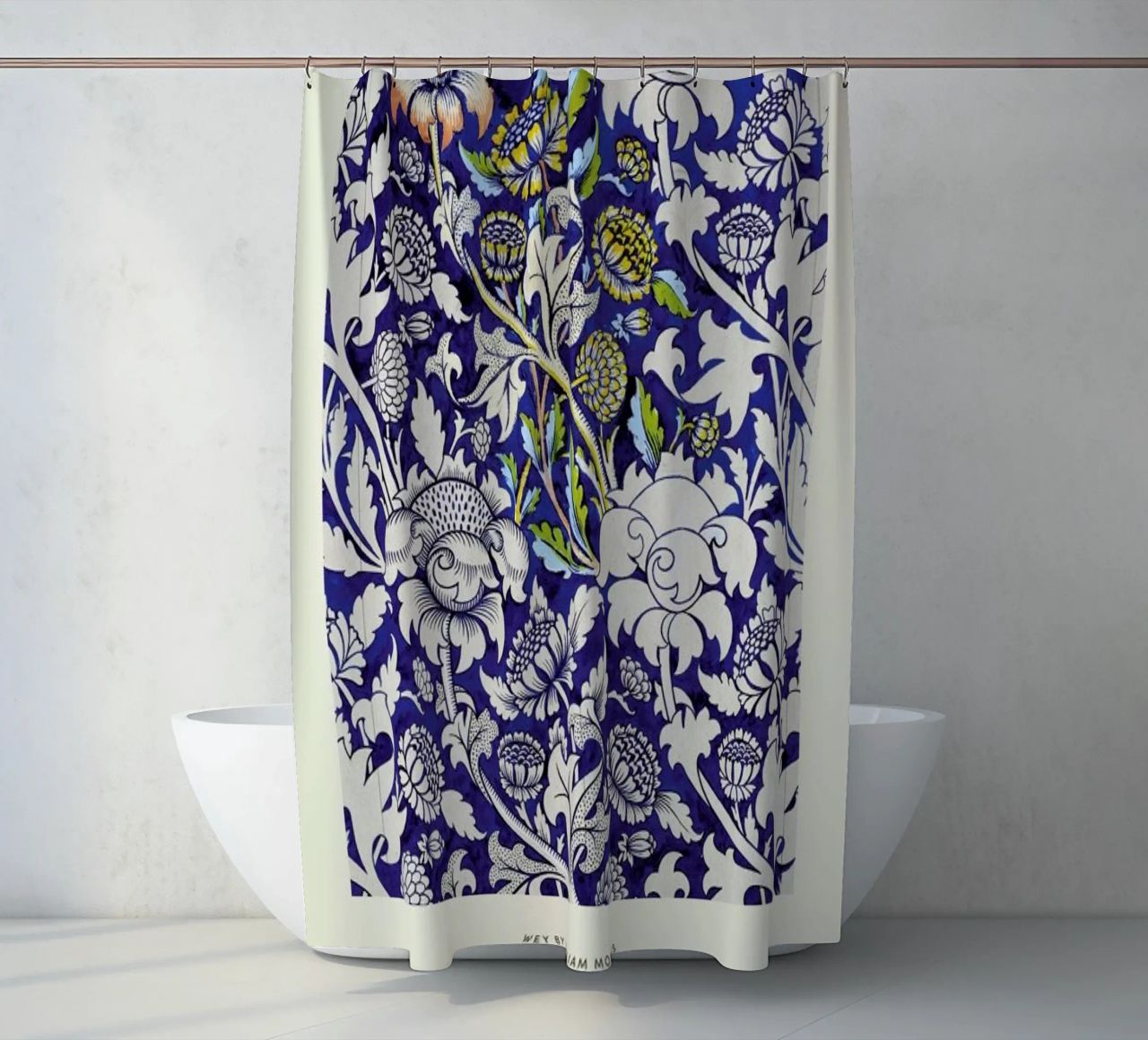 William Morris - Wey Exhibition rideau de douche de Vintage by JUNIQE