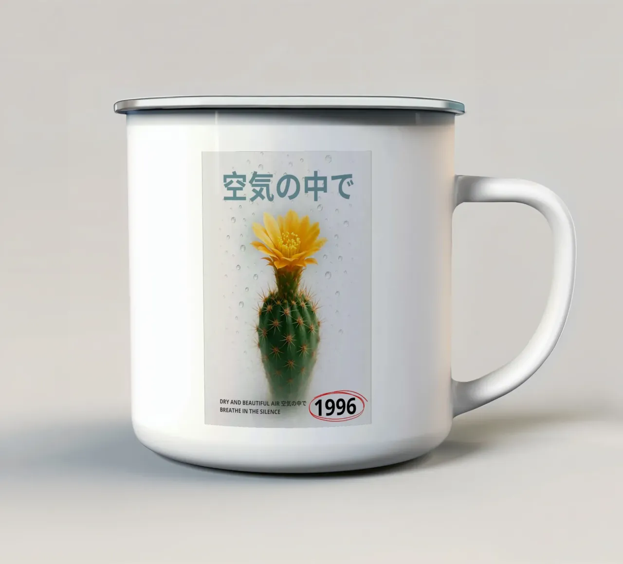 Cactus and Mist tazza in smalto da ramosashop