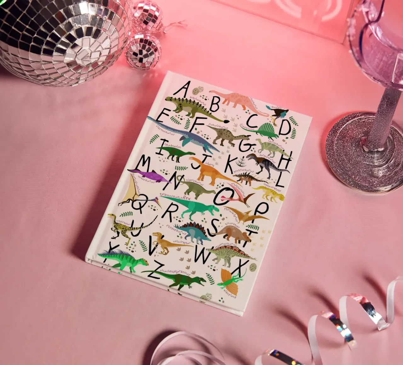 Dino Alphabet notebook by Little Flourishes