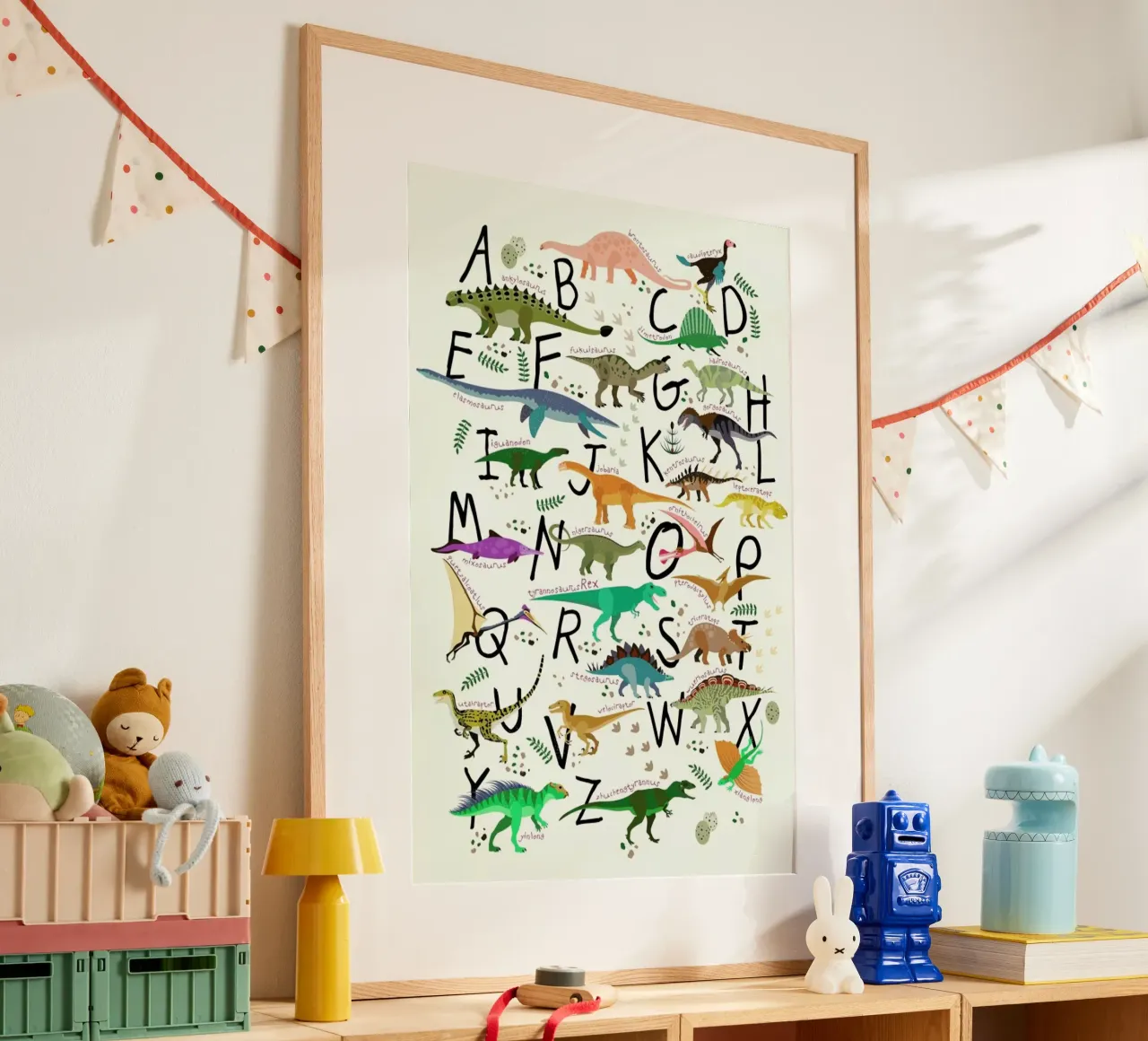 Dino Alphabet carta hahnemühle da Little Flourishes