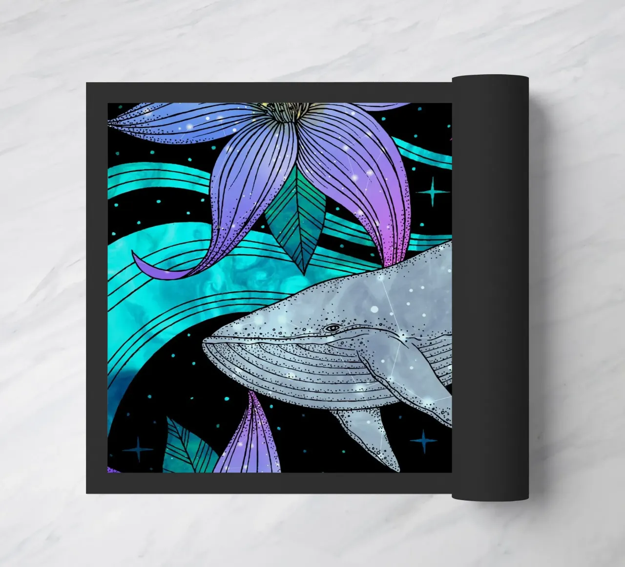 Cosmic Whale zerbino da Vivi Nicolin