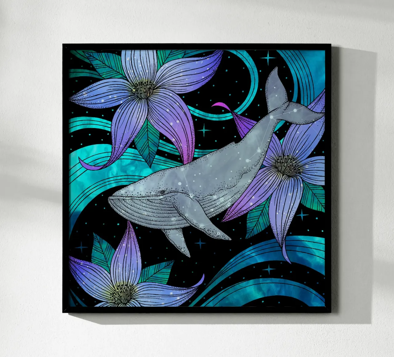 Cosmic Whale poster da Vivi Nicolin