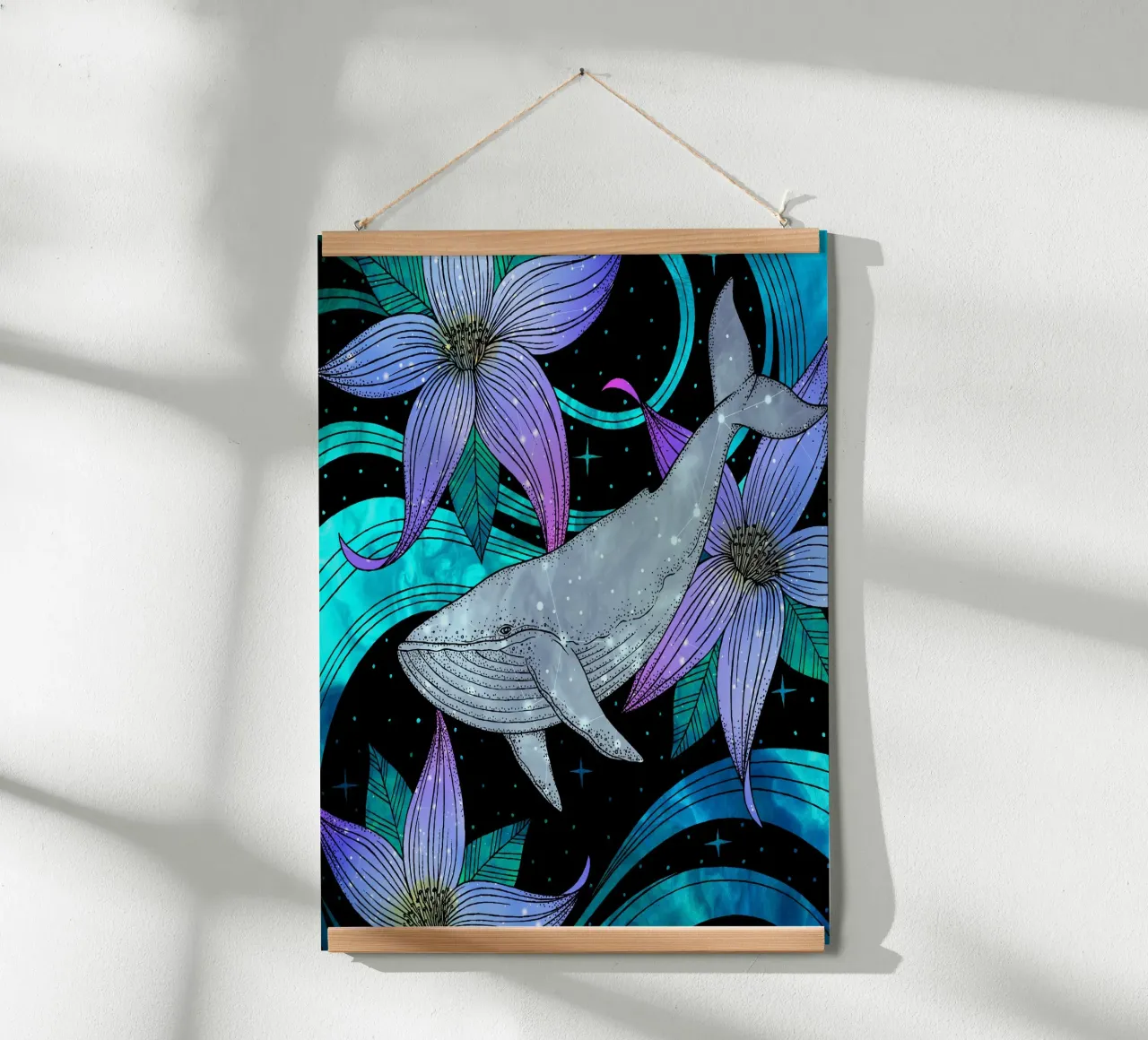 Cosmic Whale poster da Vivi Nicolin