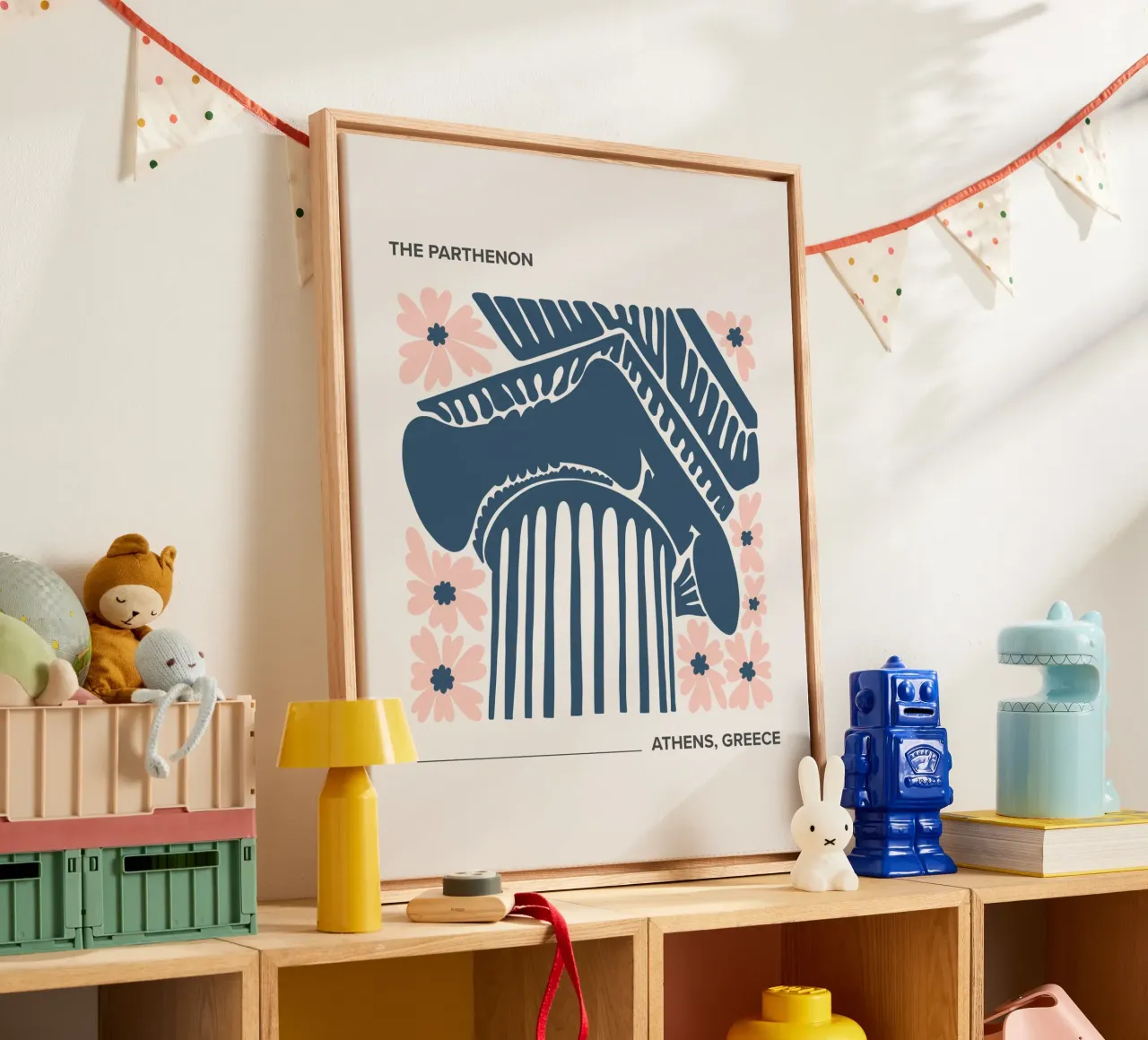 The Parthenon, Athens, Greece canvas by Peaches Art Prints