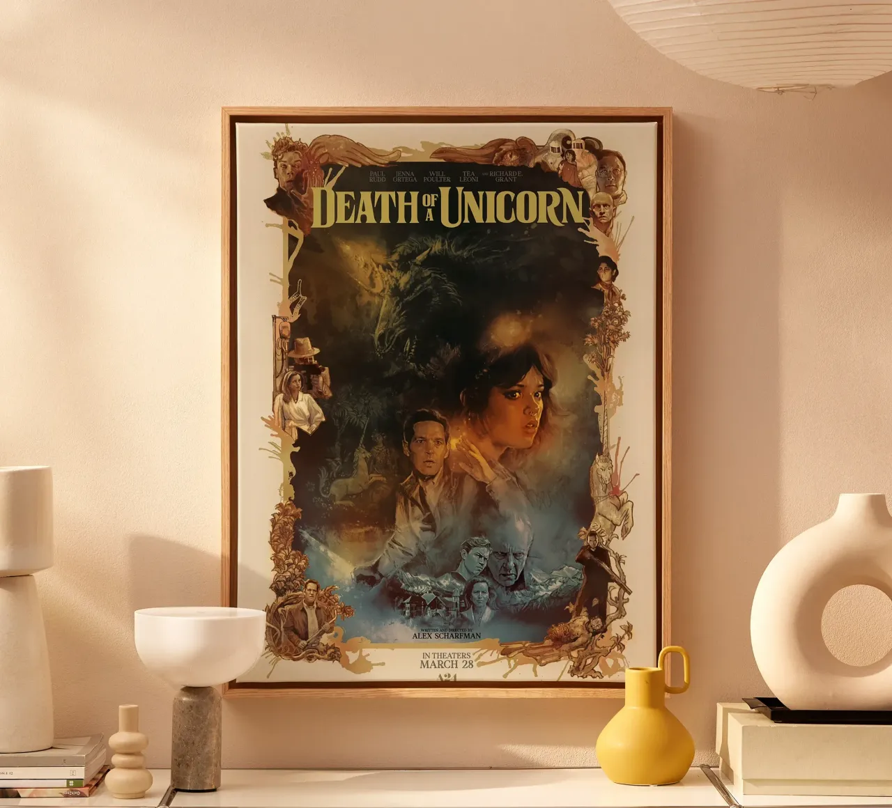 Death of a Unicorn canvas by Attaboy Dsgn