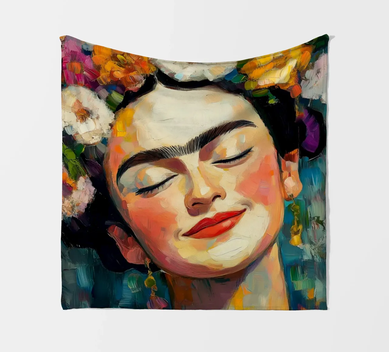 Frida Freschezza femminile coperta in pile da Carinaprint