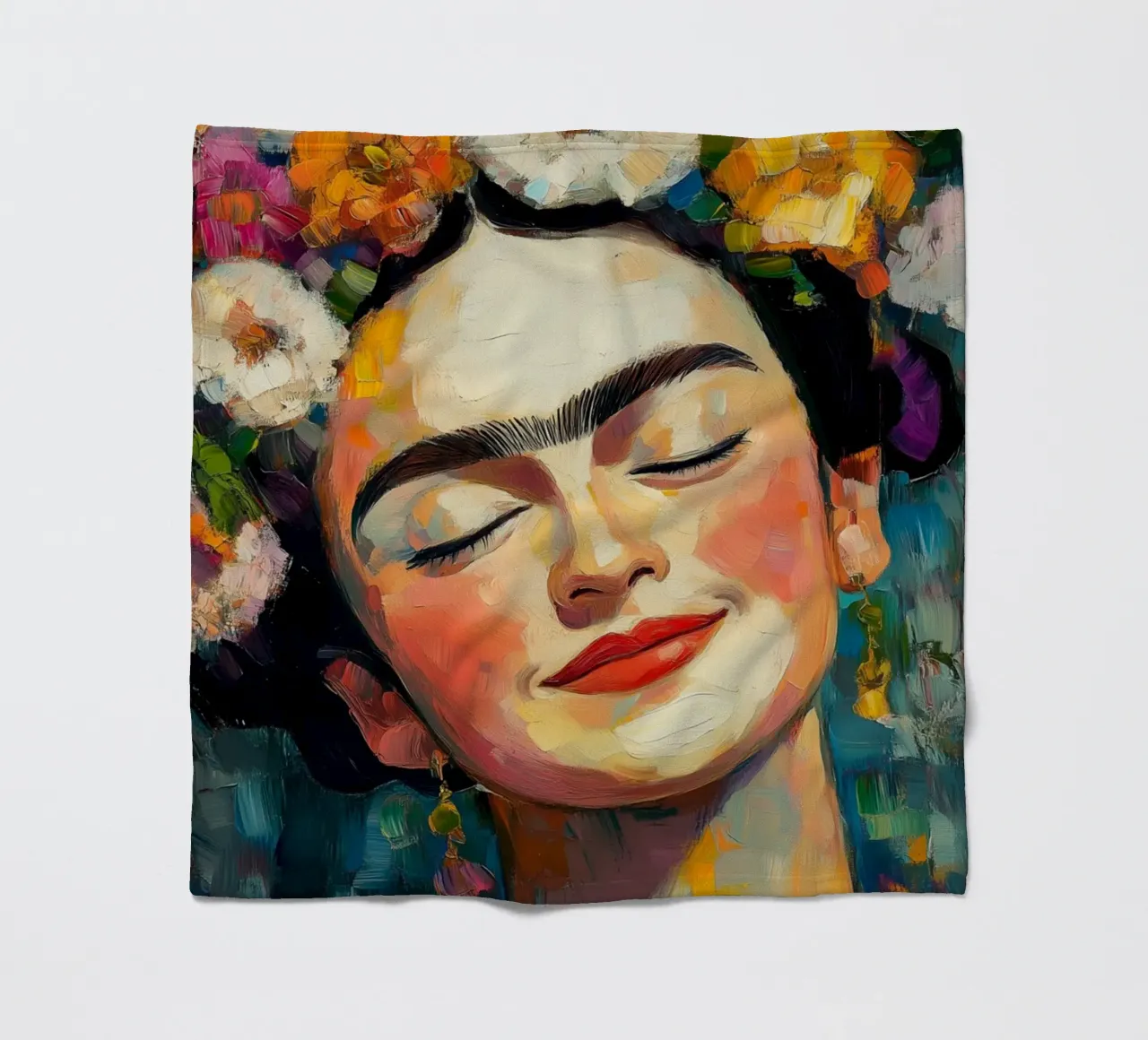 Frida Freschezza femminile coperta in pile da Carinaprint