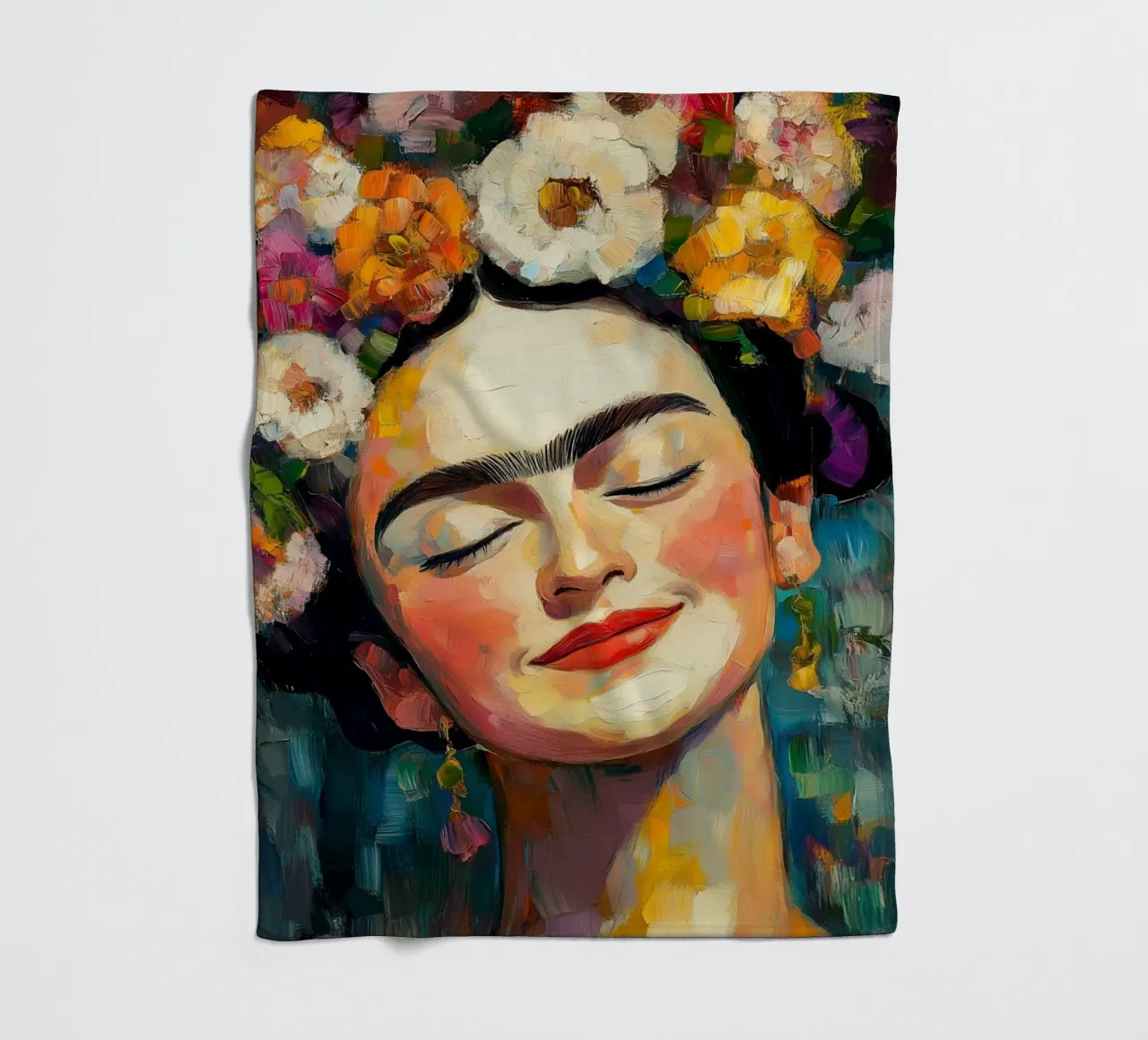 Frida Freschezza femminile coperta in pile da Carinaprint