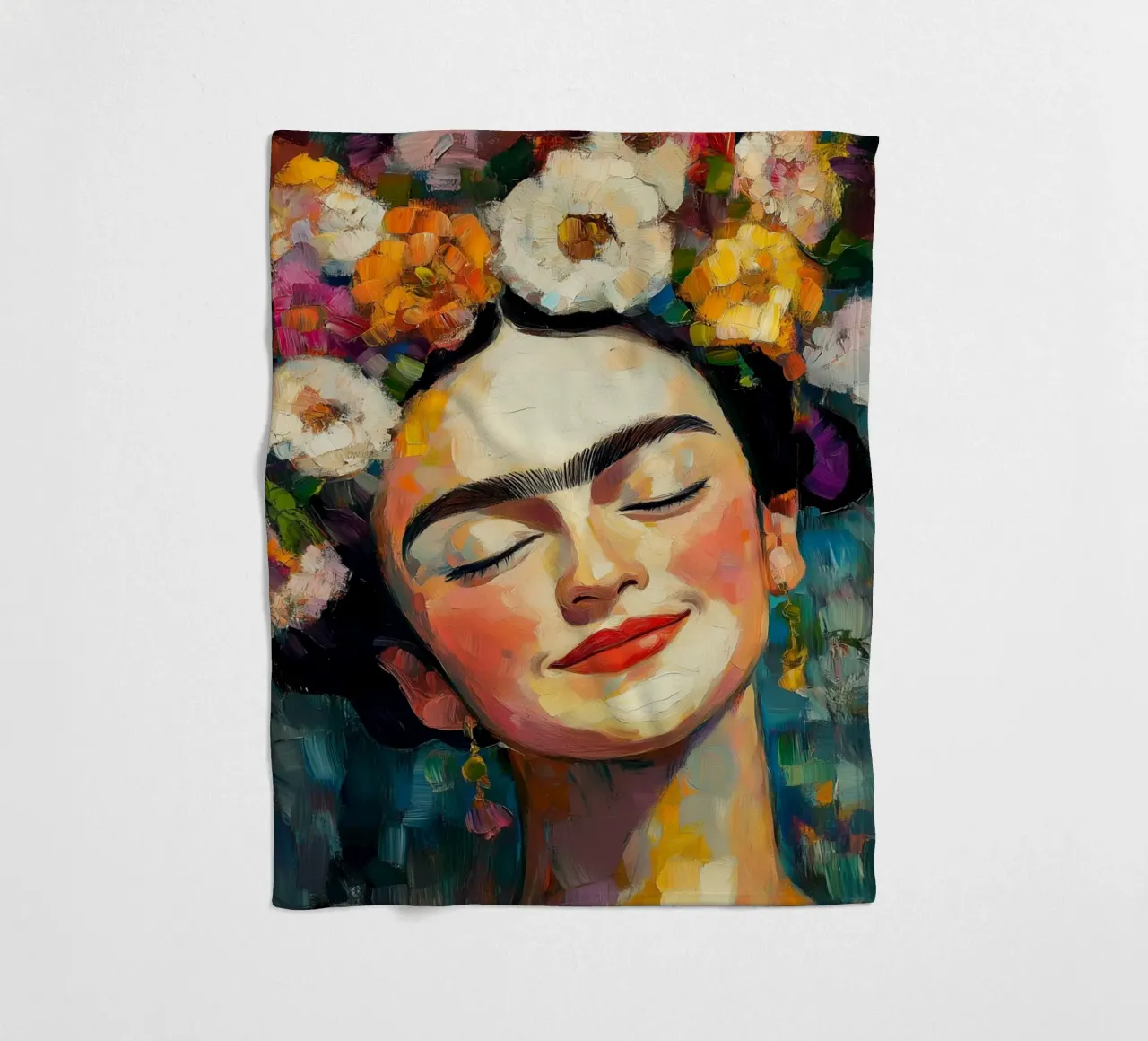 Frida Freschezza femminile coperta in pile da Carinaprint