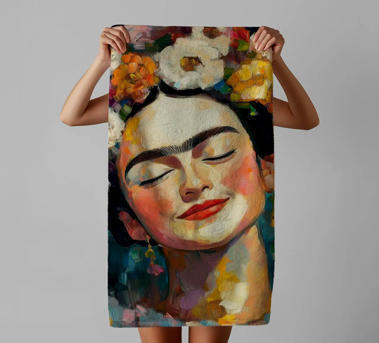 Frida Freschezza femminile asciugamano da bagno da Carinaprint