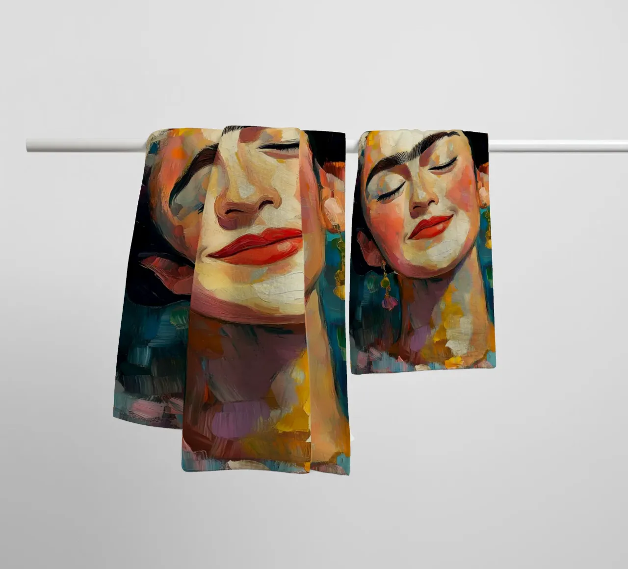 Frida Freschezza femminile asciugamano da bagno da Carinaprint