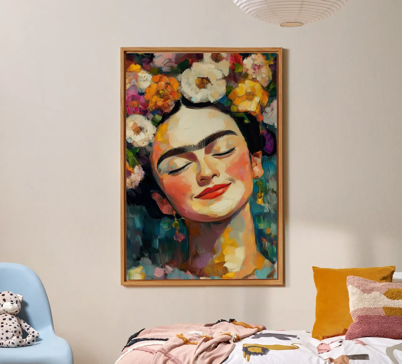 Frida Freschezza femminile alluminio dibond da Carinaprint