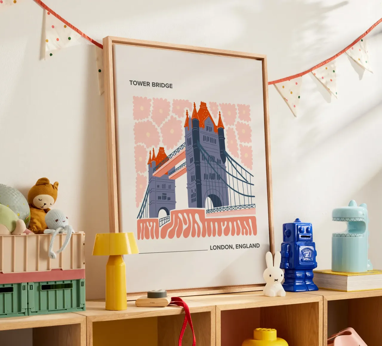 Ponte della Torre, Londra, Inghilterra, Viaggio tela con Cornice a cassetta da Peaches Art Prints