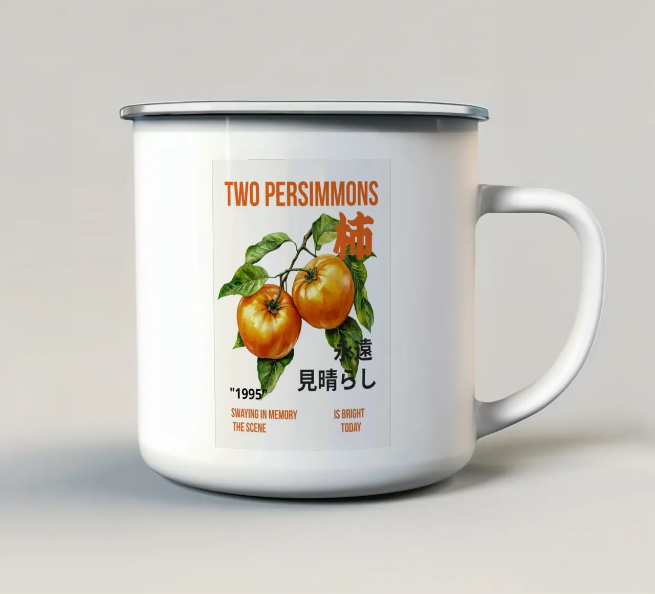 persimmons tazza in smalto da ramosashop