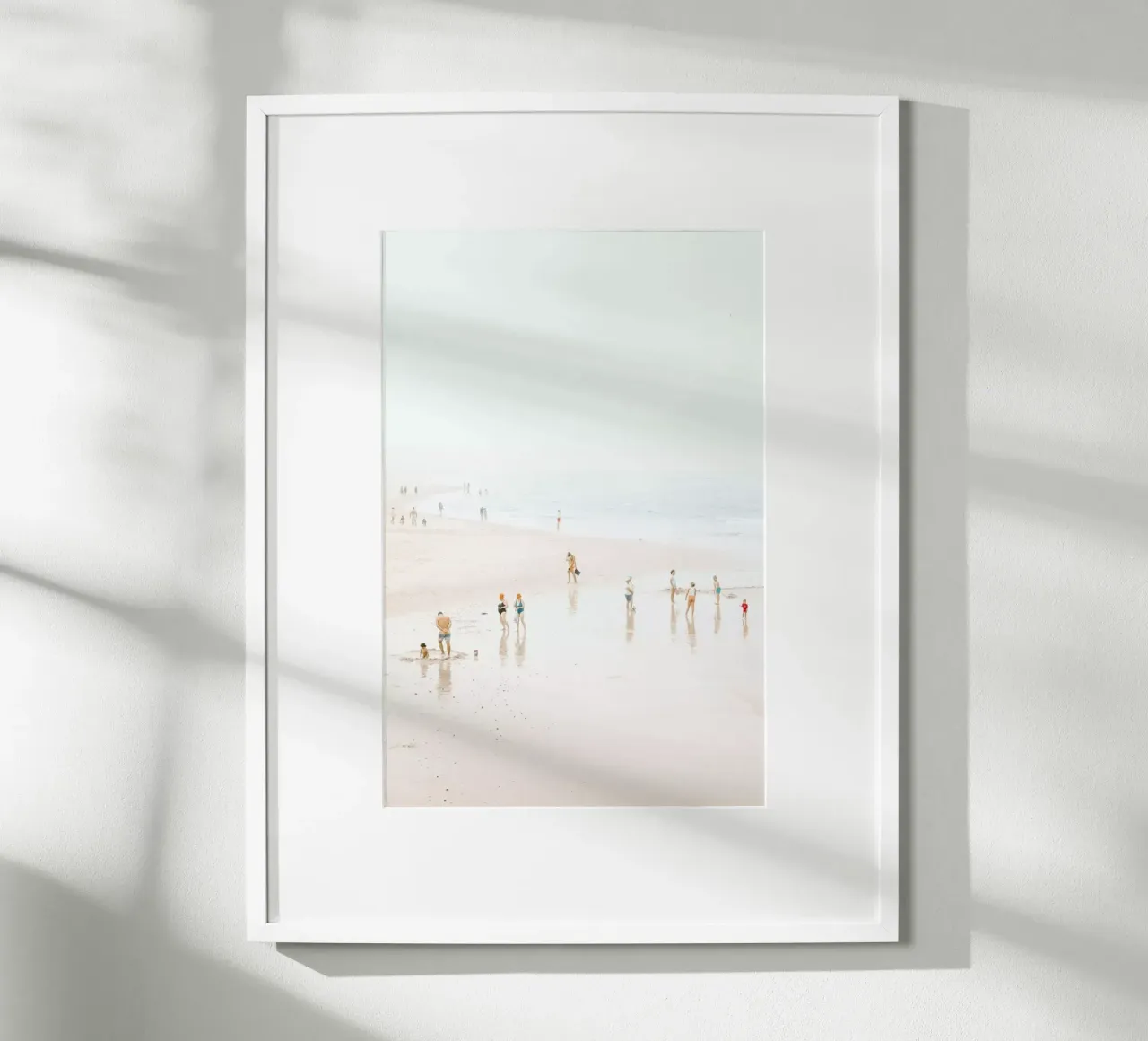 Gente di spiaggia - Oceano e mare minimalista carta hahnemühle da Ingrid Beddoes