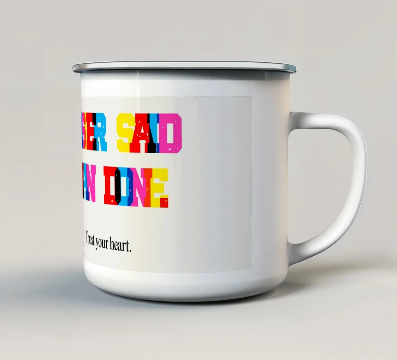 easy! tazza in smalto da Ambition Wall