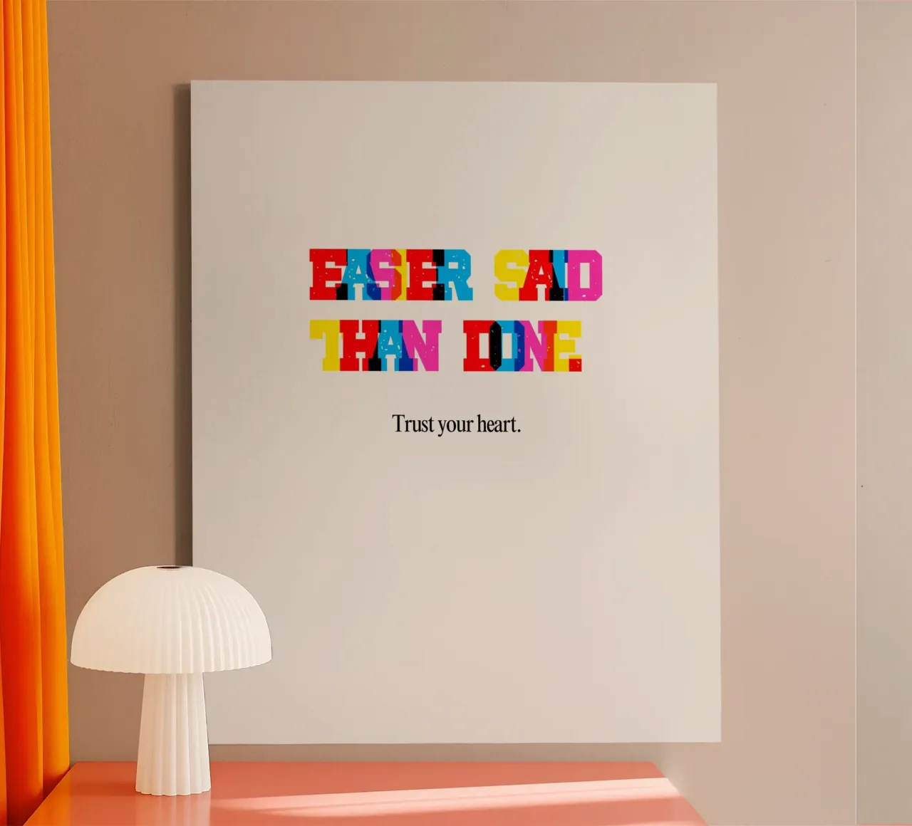 easy! canvas with Floater frame by Ambition Wall