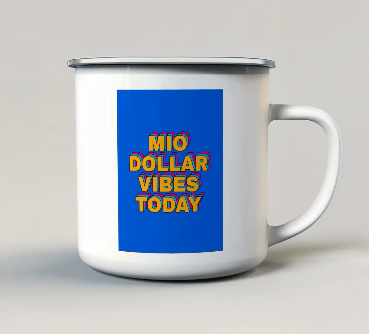 million tazza in smalto da Ambition Wall