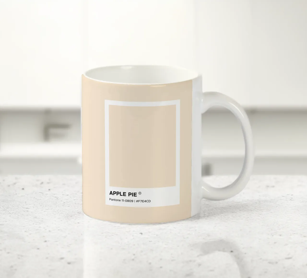 Apple Pie Pantone ceramic mug by Paigaam Studio