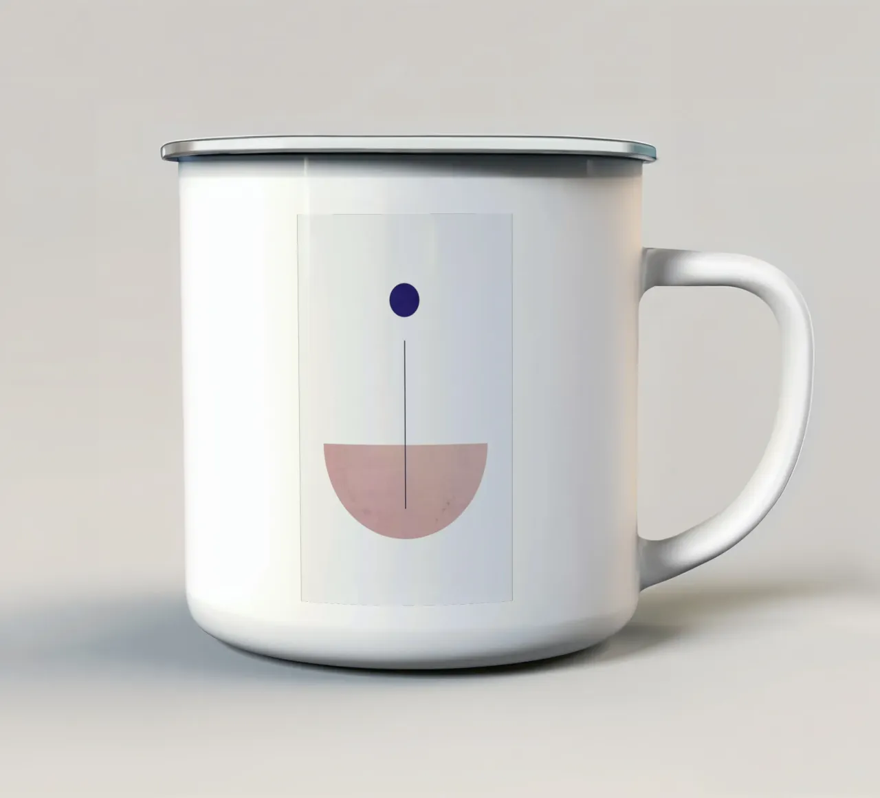 Time tazza in smalto da Pure