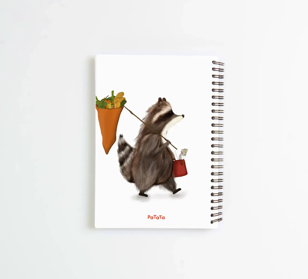 Waschbärs Abenteuer spiral notebook by PaTaTa