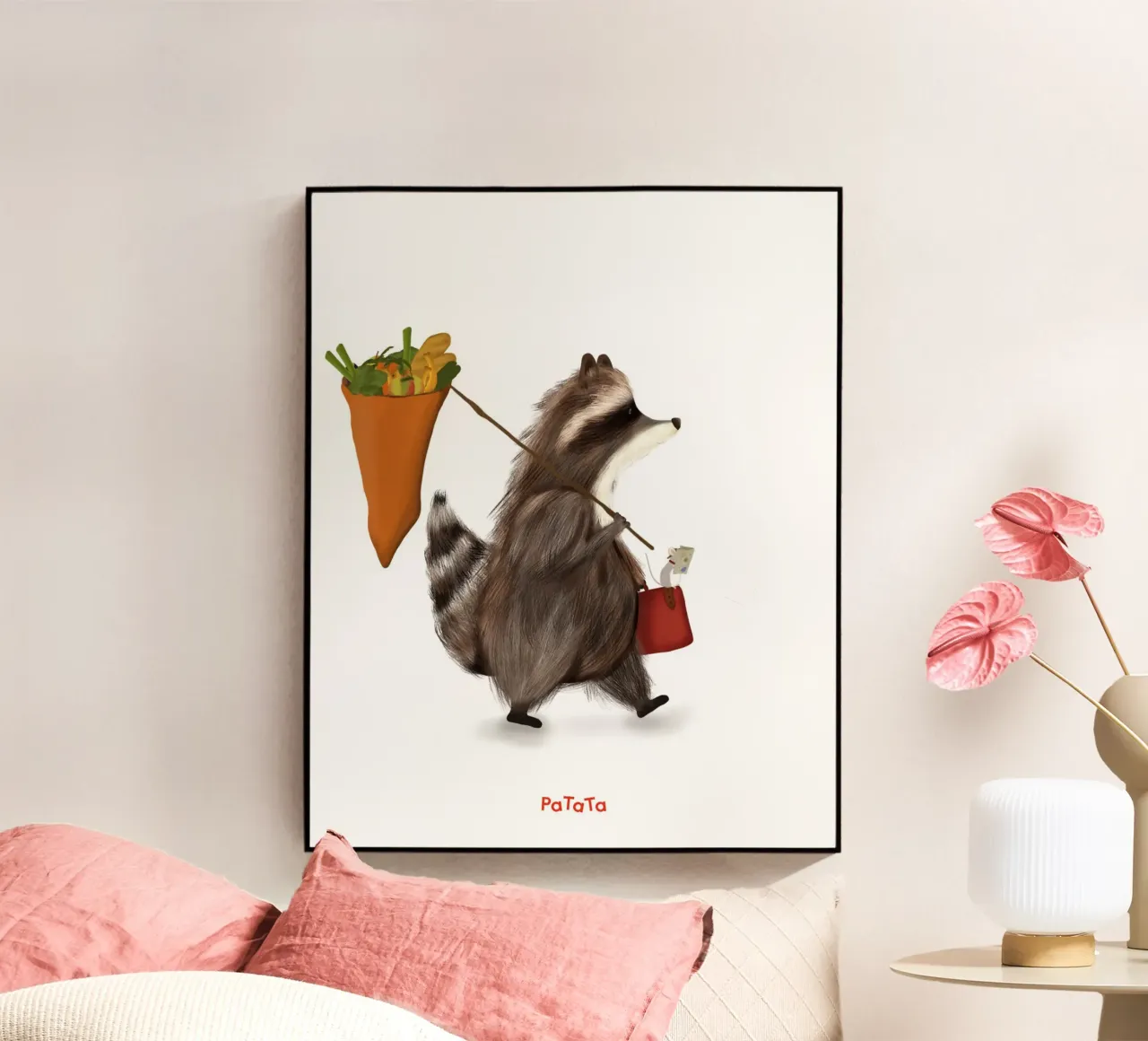 Waschbärs Abenteuer Acryl-Glas von PaTaTa