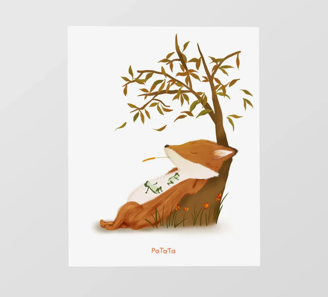 Fuchs macht eine Pause telo in pvc da PaTaTa