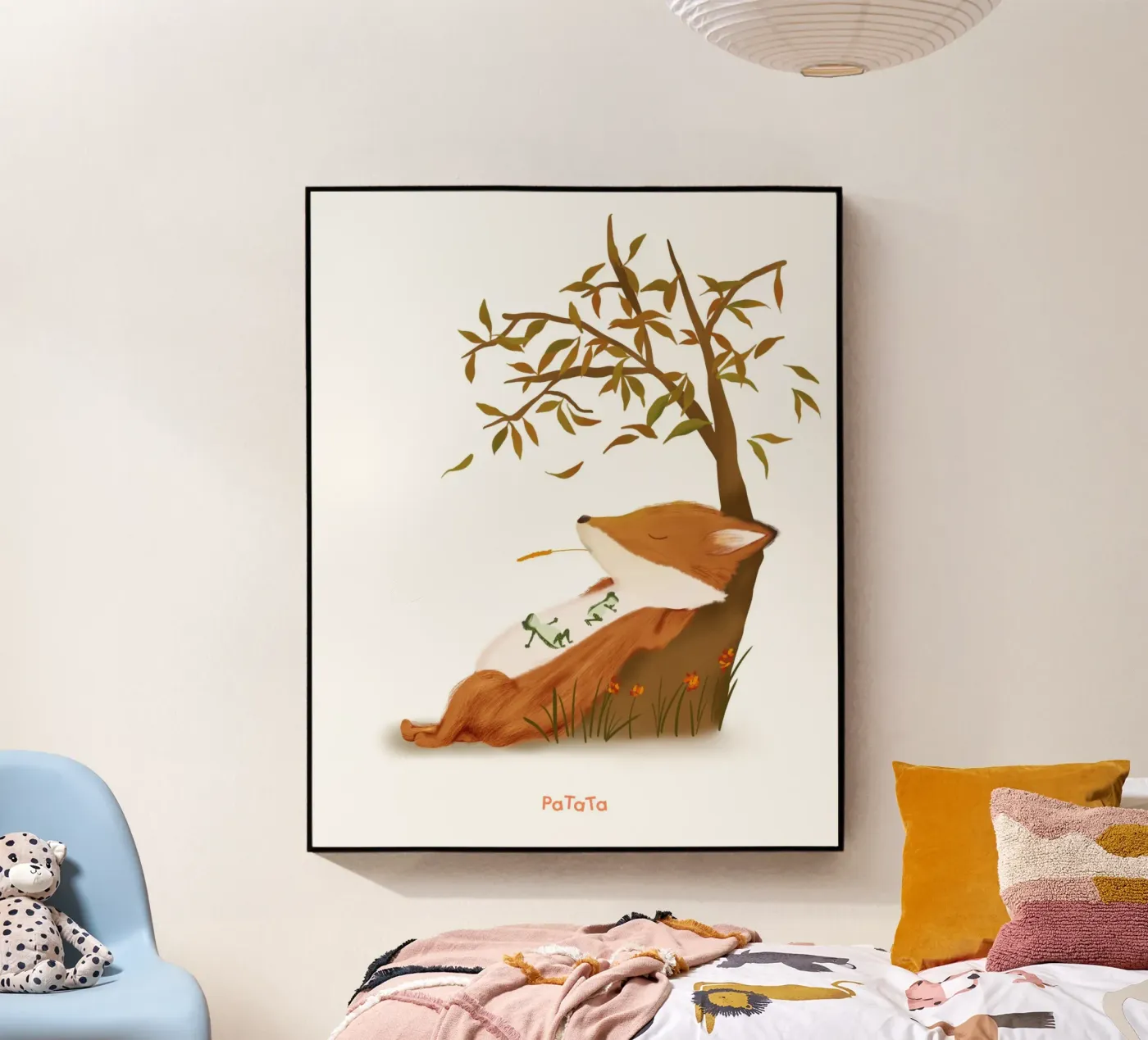 Fuchs macht eine Pause acryl van PaTaTa