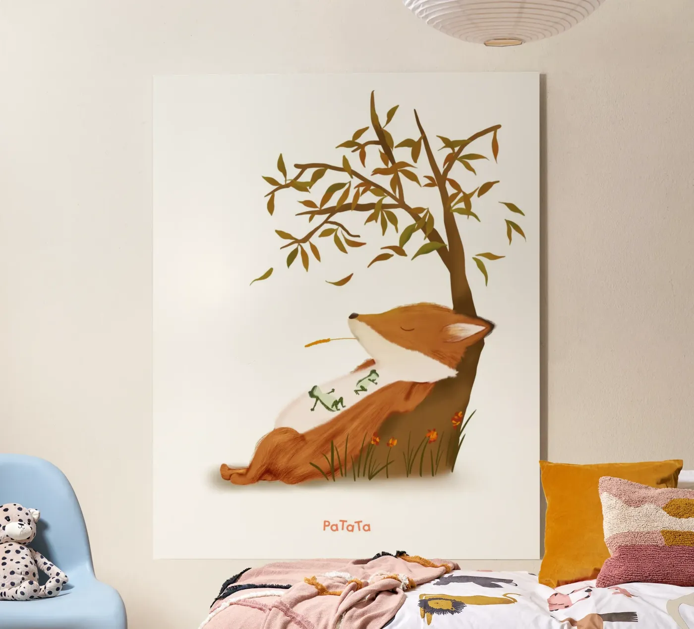 Fuchs macht eine Pause acryl van PaTaTa