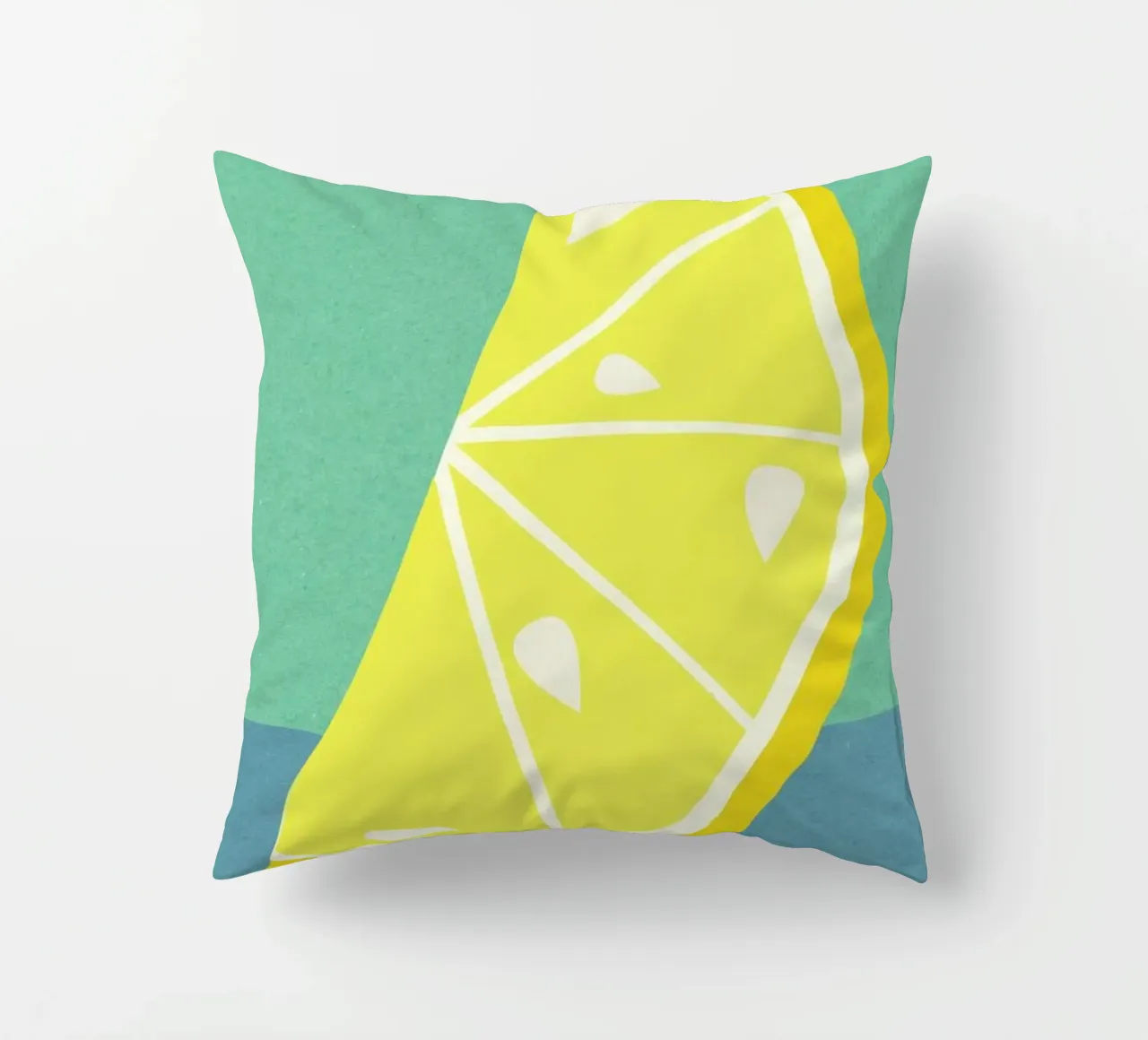 Lemon Slice decorative cushion by Rosi Feist
