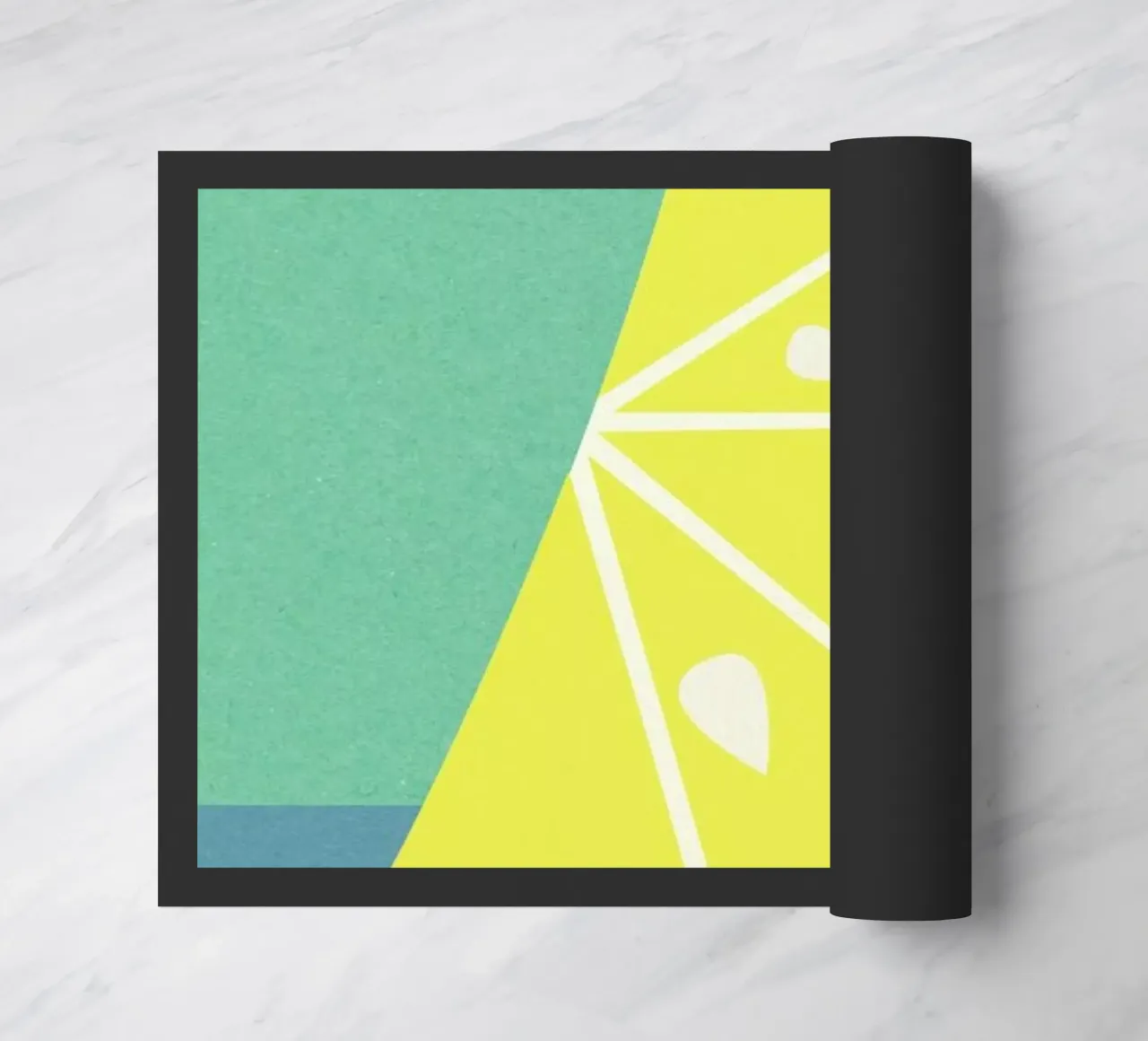 Lemon Slice doormat by Rosi Feist