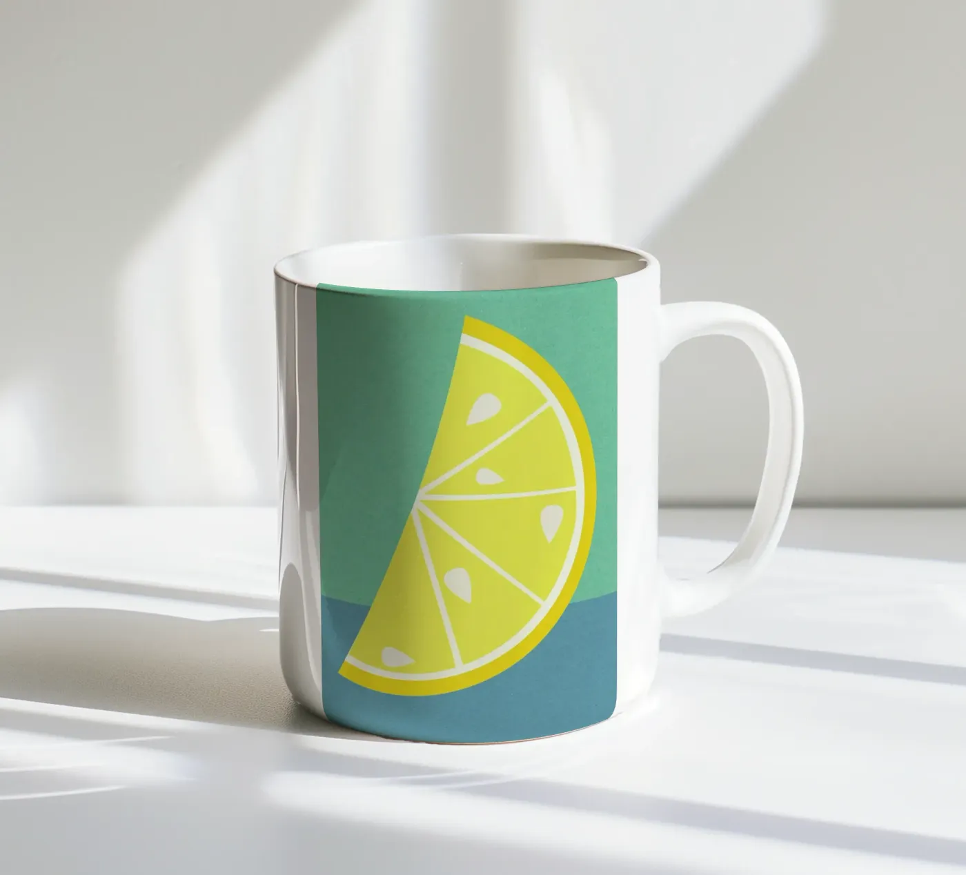 Lemon Slice ceramic mug by Rosi Feist