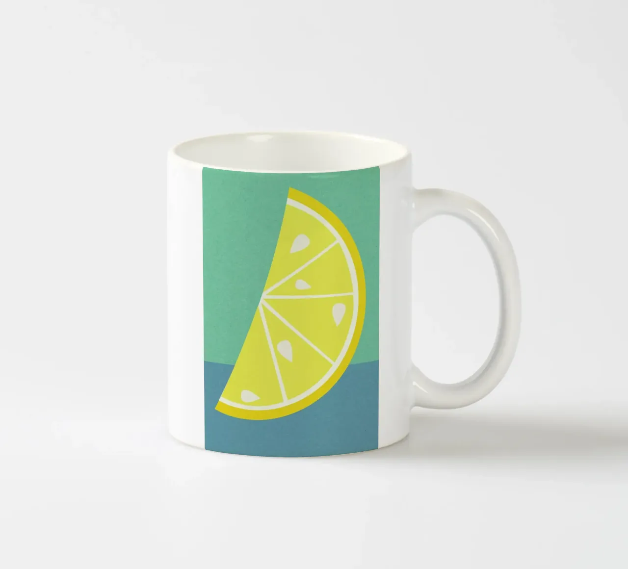 Lemon Slice Keramik Tasse von Rosi Feist