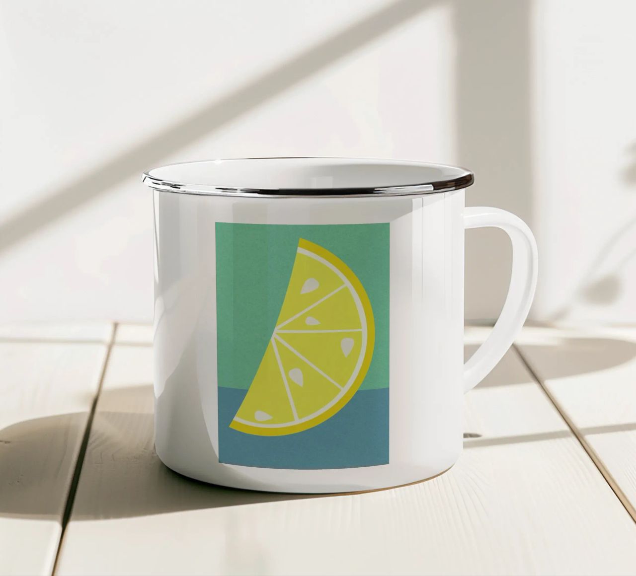 Lemon Slice tazza in smalto da Rosi Feist