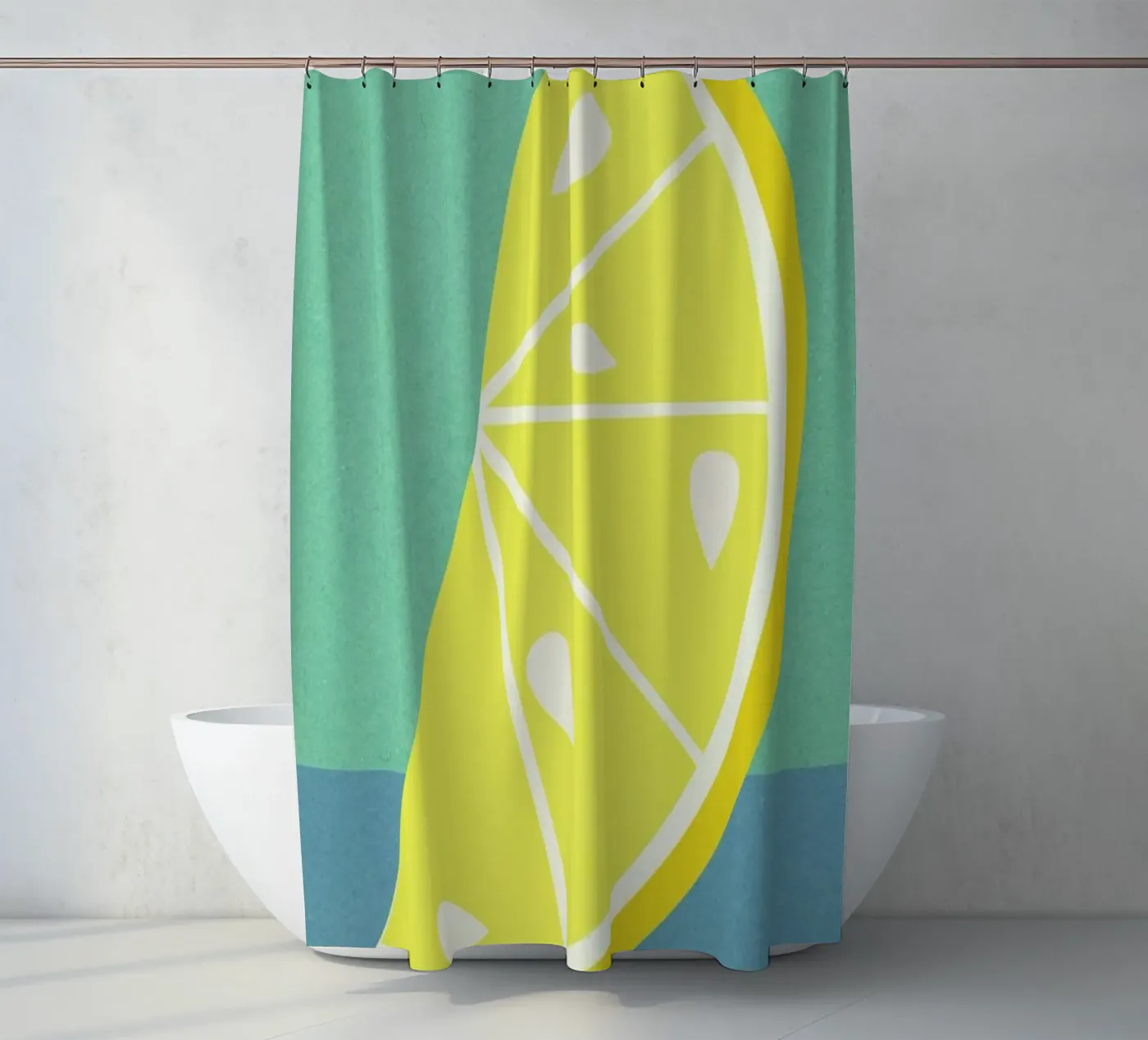 Lemon Slice Duschvorhang von Rosi Feist