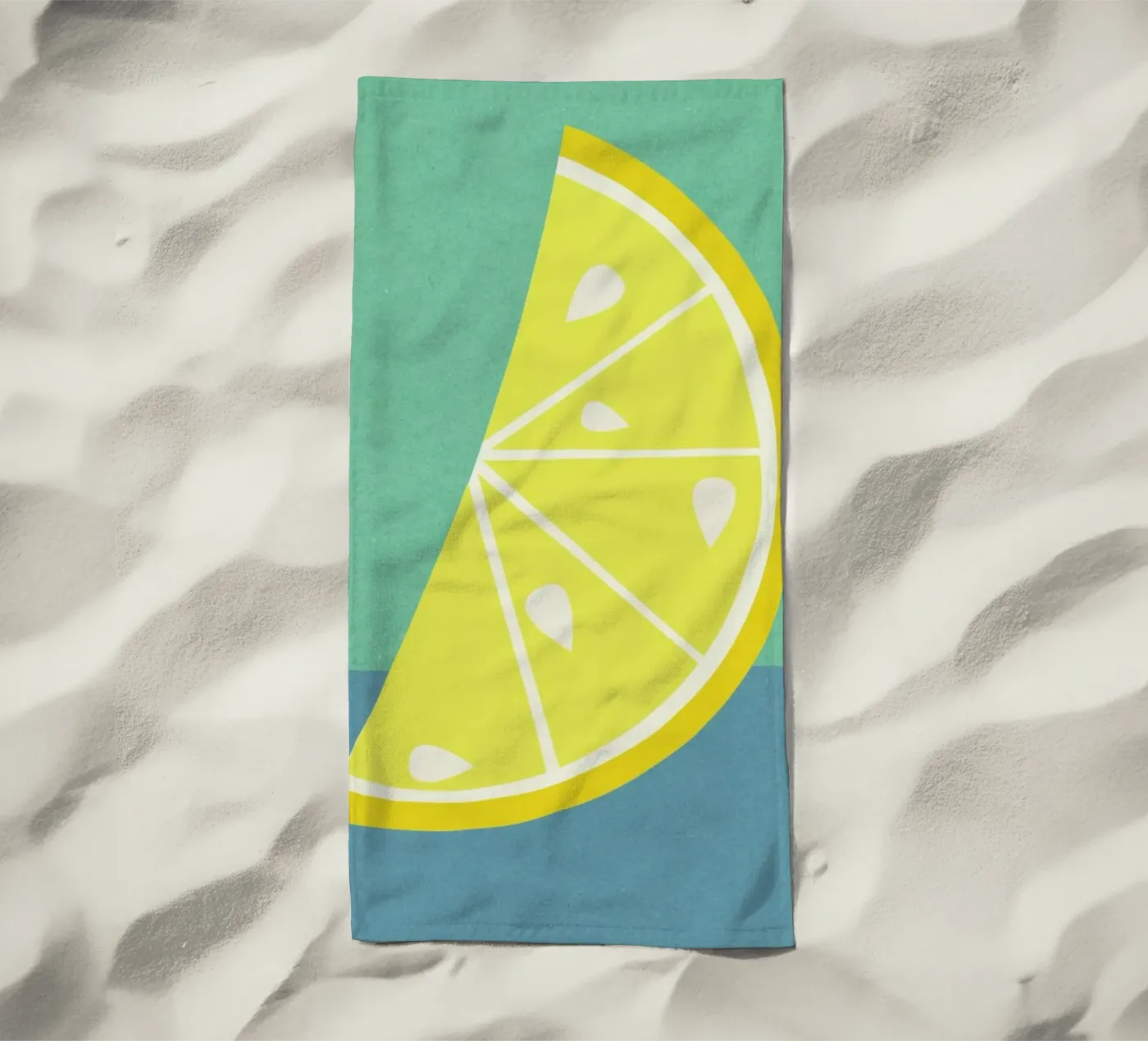 Lemon Slice Strandtuch von Rosi Feist