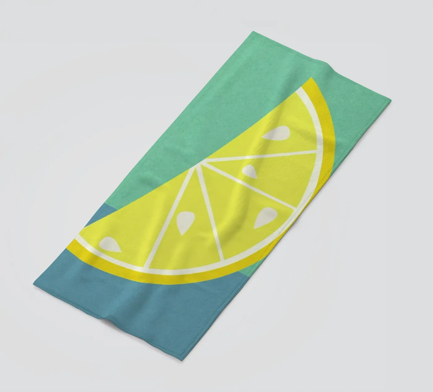 Lemon Slice Strandtuch von Rosi Feist