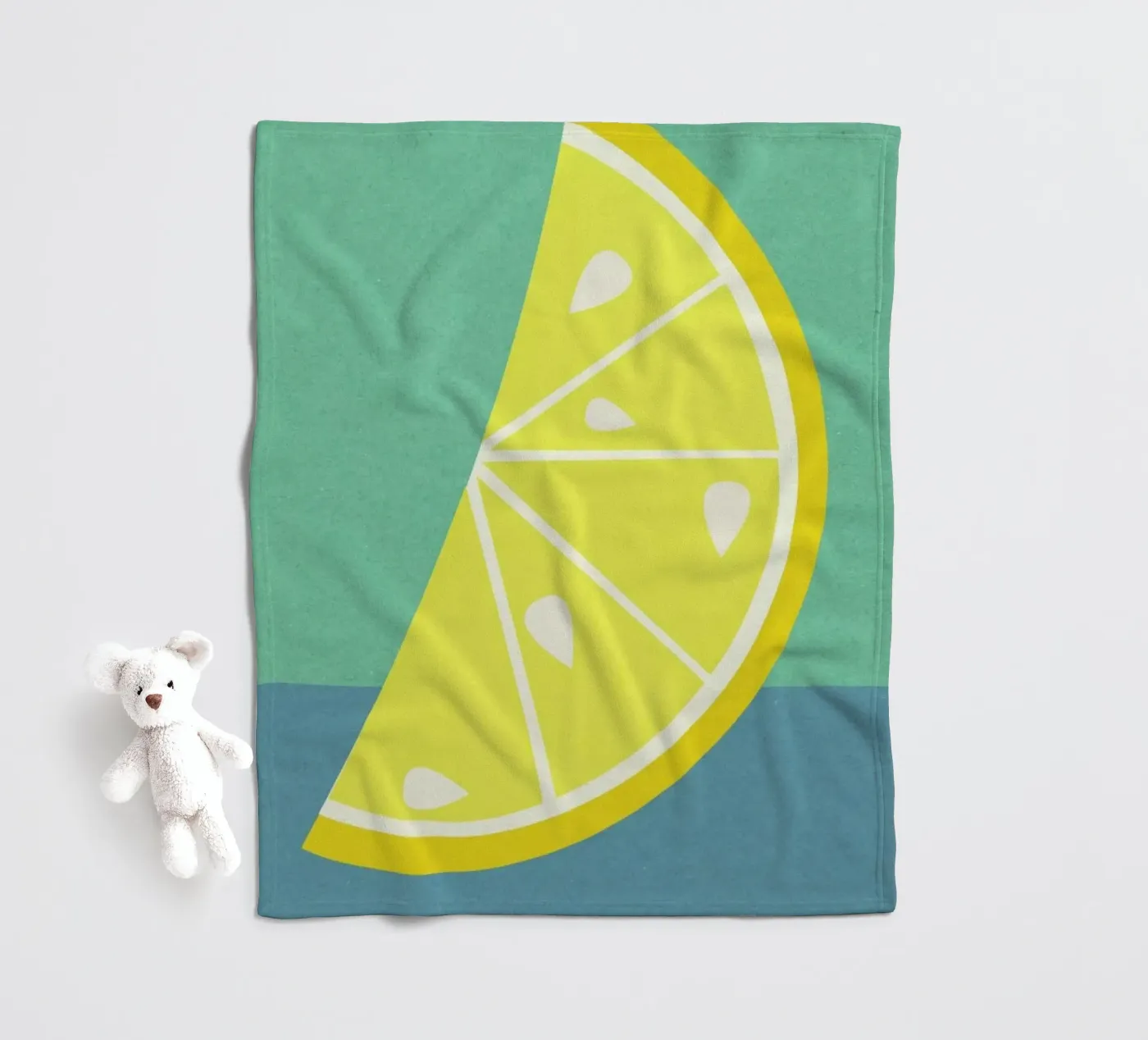 Lemon Slice Fleecedecke von Rosi Feist