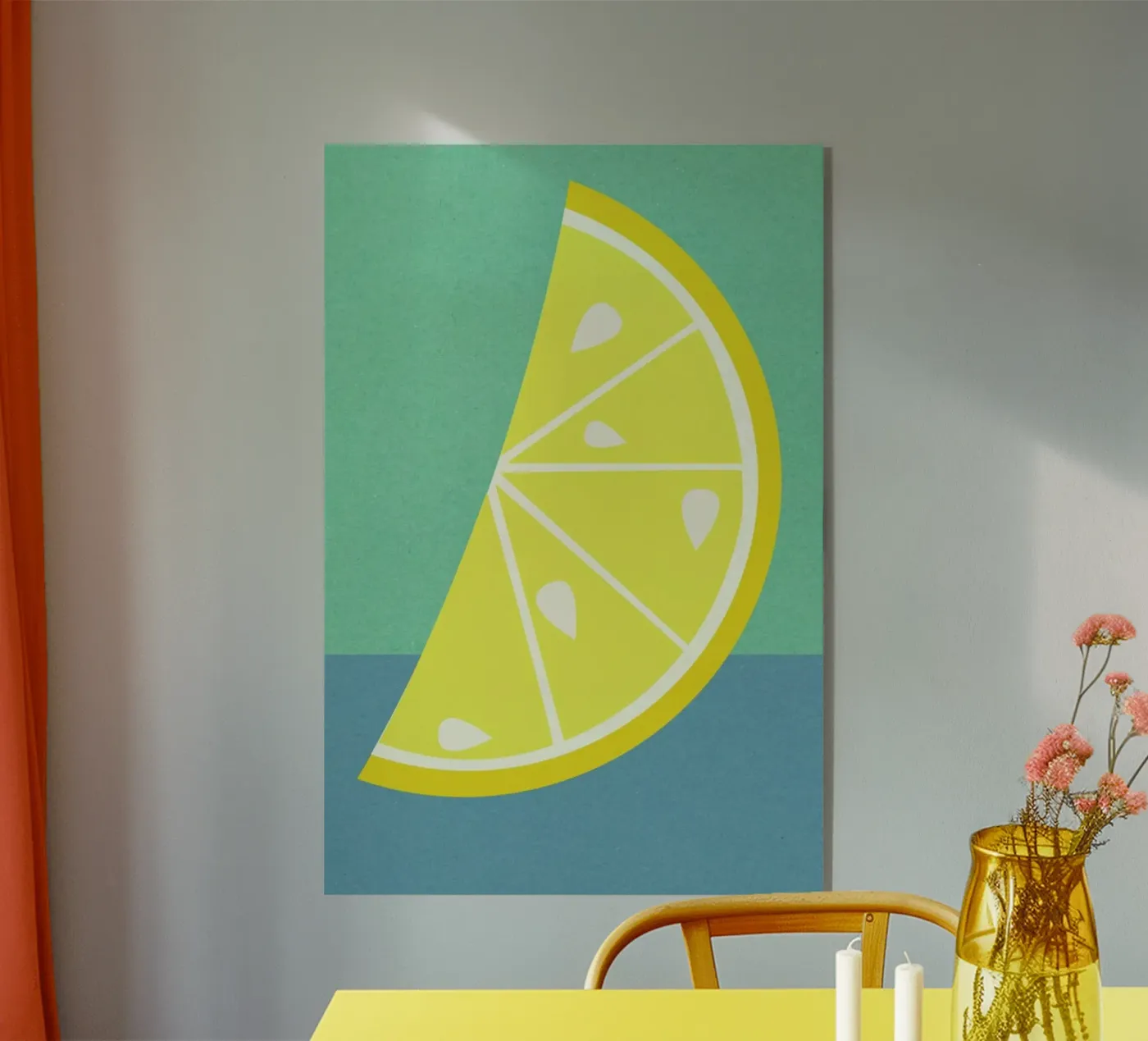 Lemon Slice acrylic glass by Rosi Feist
