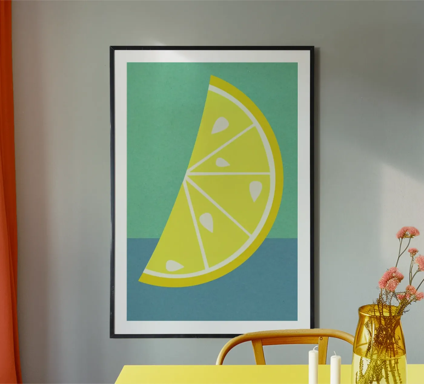 Lemon Slice Poster von Rosi Feist