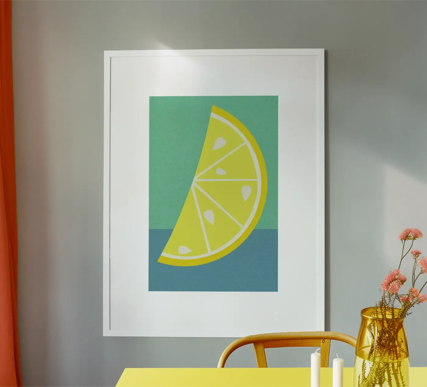 Lemon Slice Poster von Rosi Feist