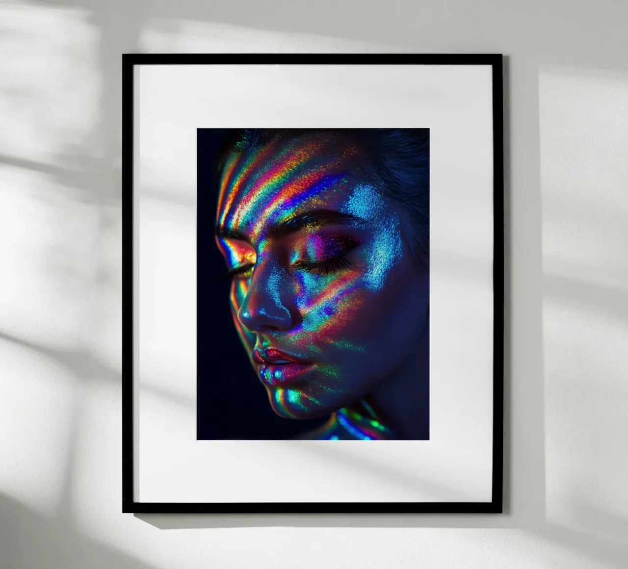 Colourful women's face hahnemühle by Imagine