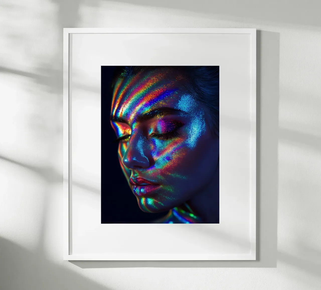 Colourful women's face hahnemühle by Imagine