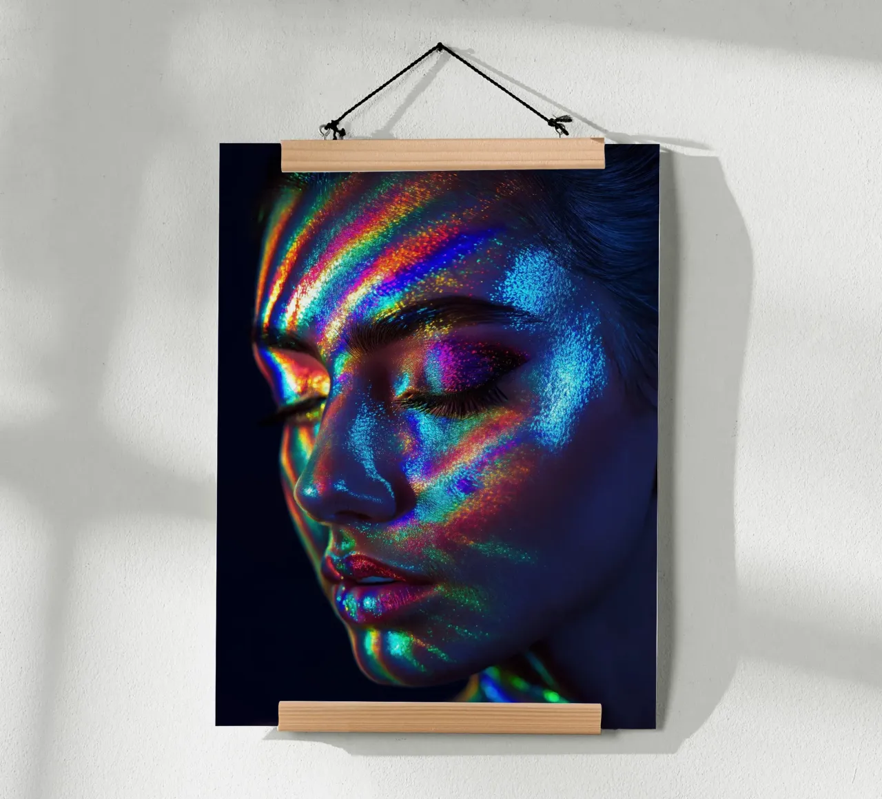 Colourful women's face hahnemühle by Imagine