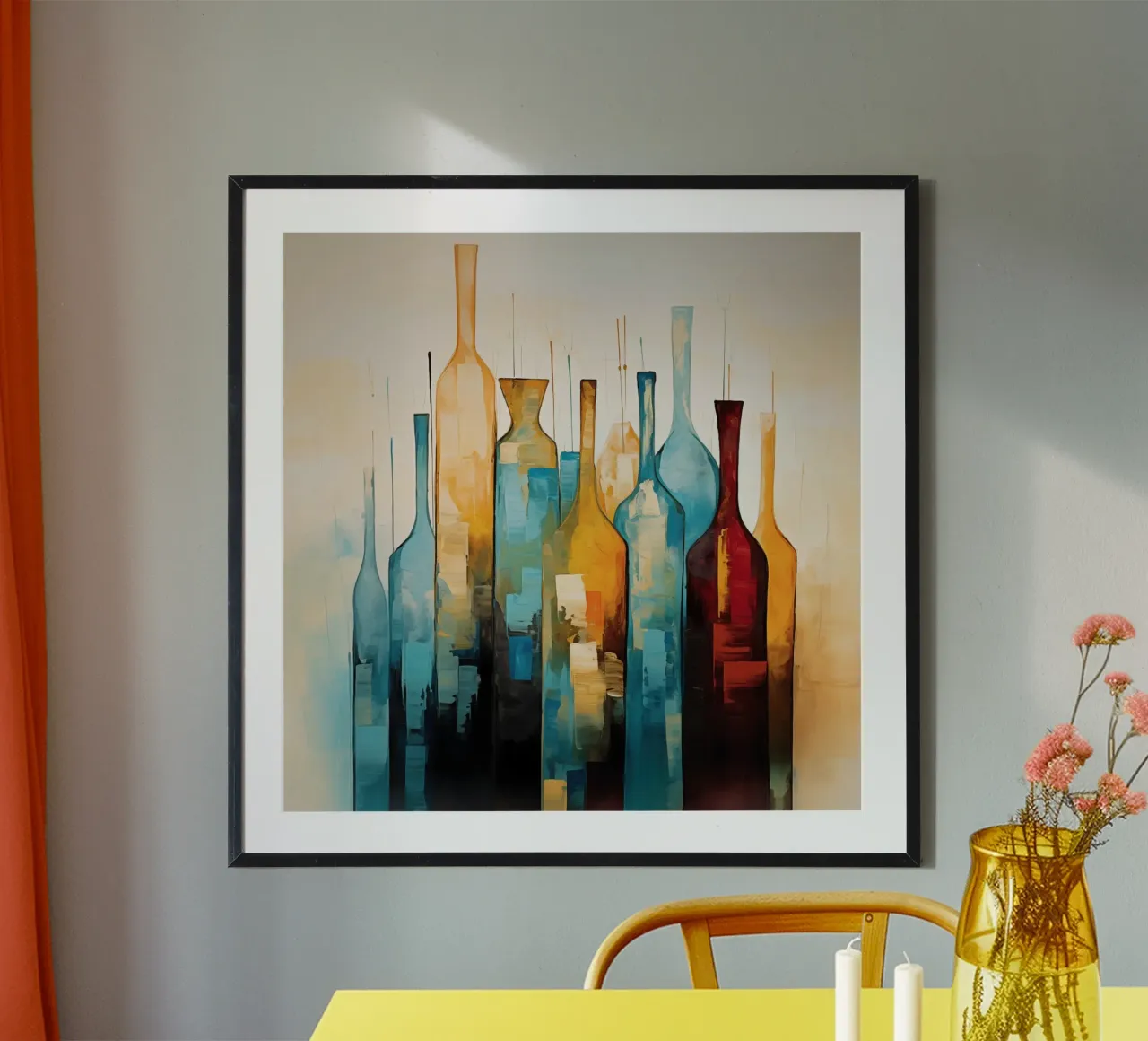 Flessen abstract poster by Imagine